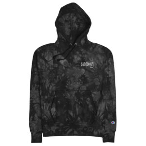 unisex champion tie dye hoodie black front 61d34b8a8f449